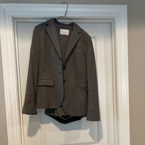Banana Republic pantsuit, size 8, charcoal, wool